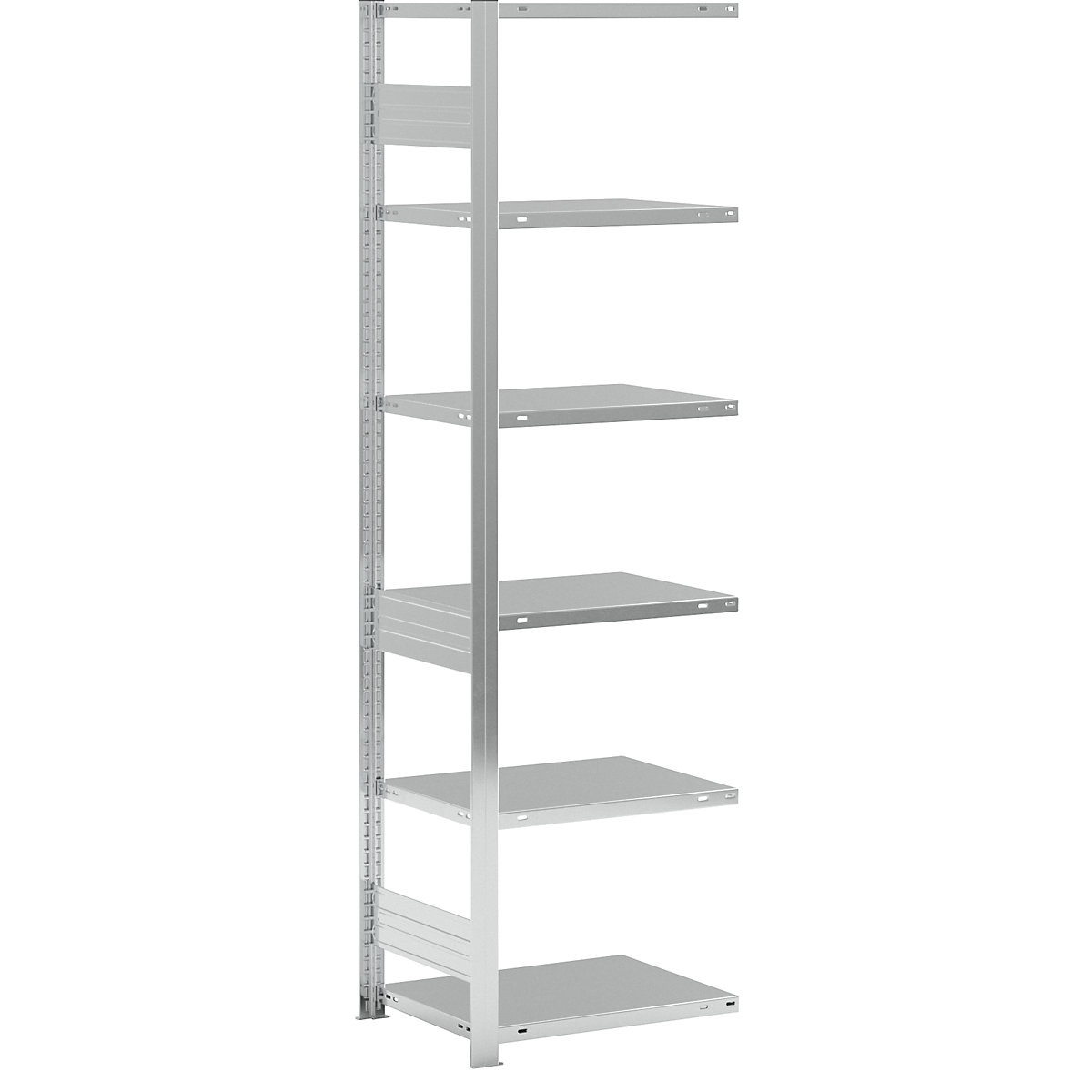 Összedugaszolós raktári állvány, horganyzott, nehéz kivitel – eurokraft pro