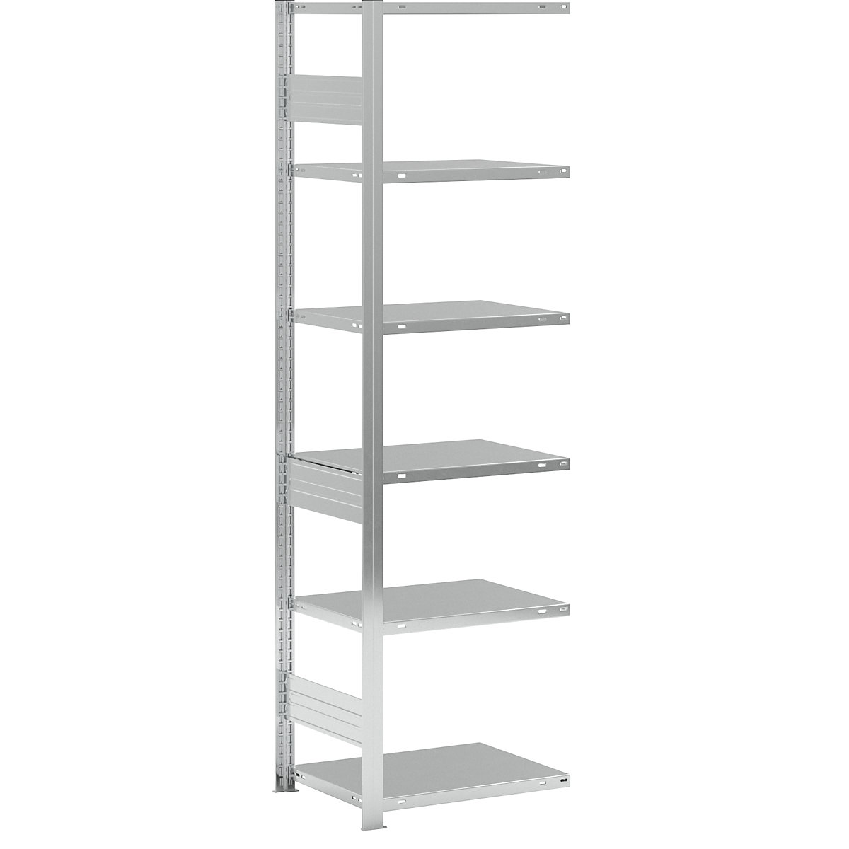 Összedugaszolós raktári állvány, horganyzott, nehéz kivitel – eurokraft pro