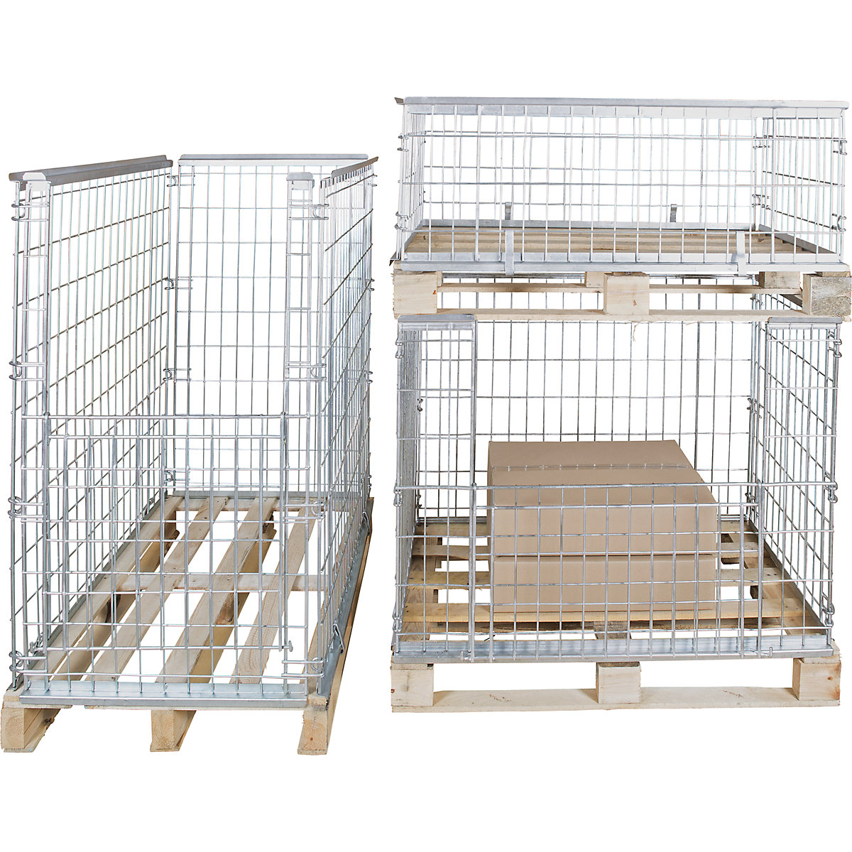 Raklapra helyezhető rácsos keret EURO-csereraklaphoz – ratioform (Termék képe 3)-2
