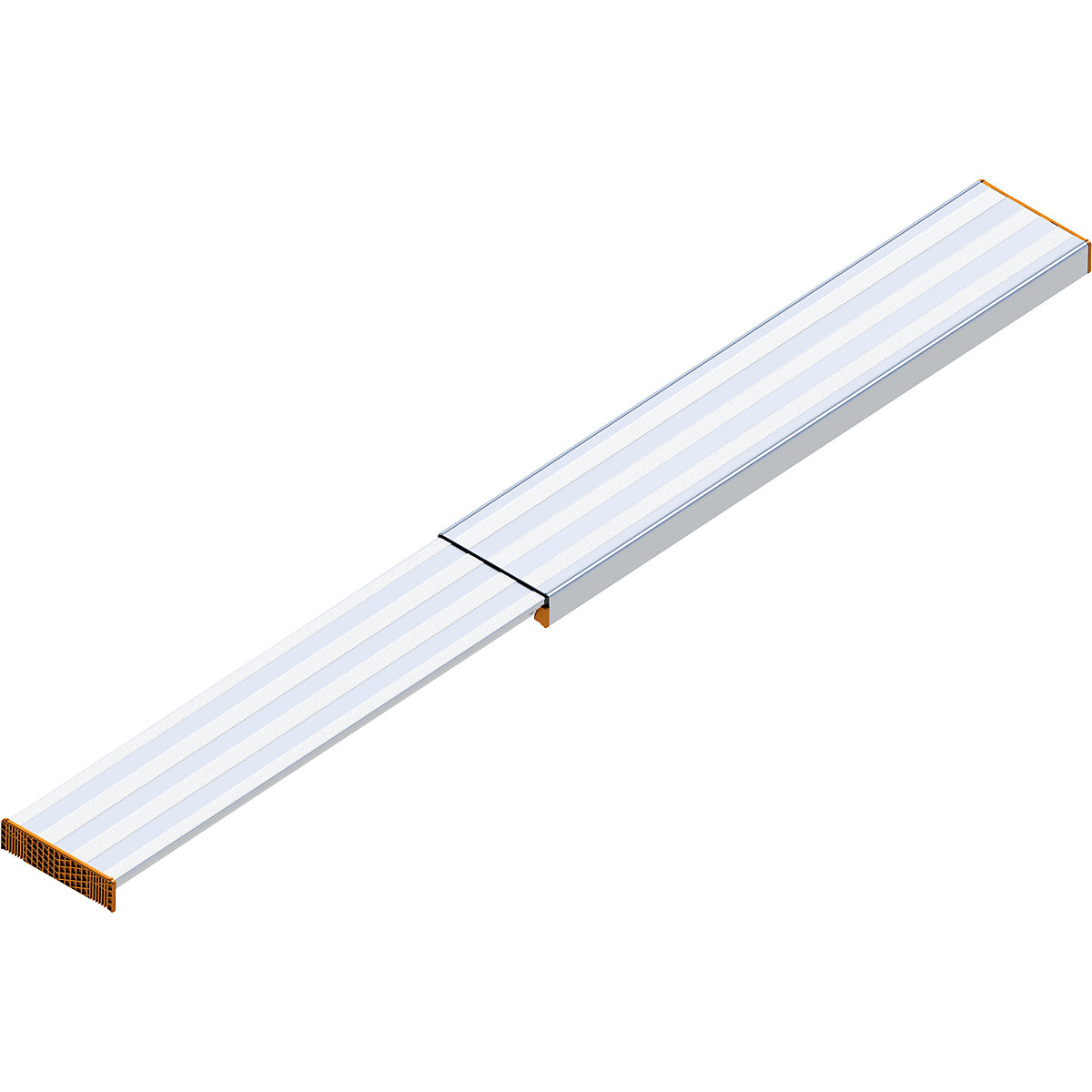 Passerelle télescopique en aluminium – Layher, charge max. 150 kg, longueur 1,6 m – 2,9 m-0