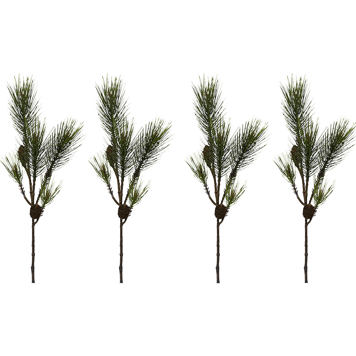 Branche de pin, lot de 4, hauteur 850 mm-0