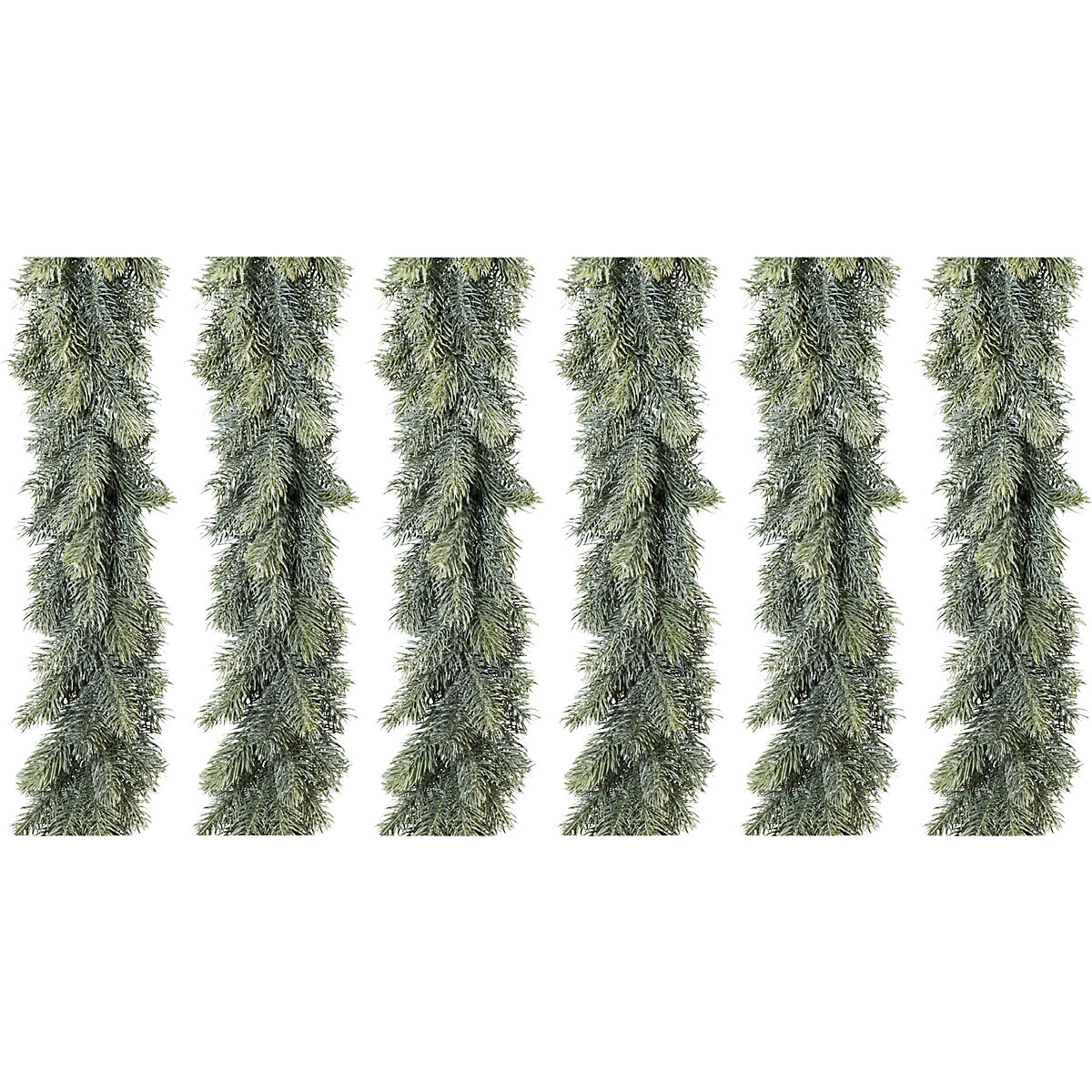 Guirlande de sapin bleu, lot de 6, longueur 1800 mm-0