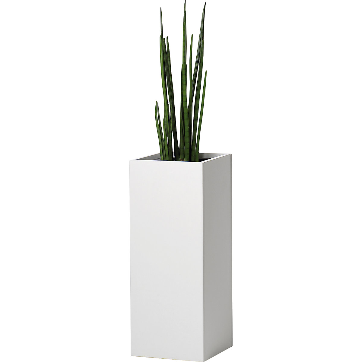 Pot à plantes, à hauteur des hanches, pour 1 plante, blanc cassé-0