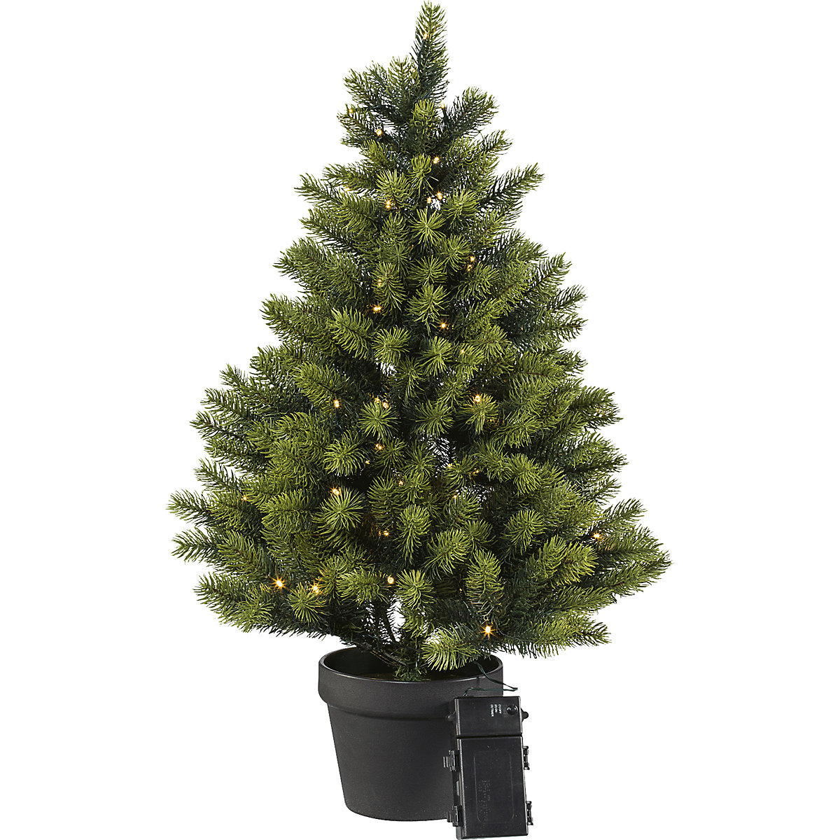 Sapin en pot avec diodes LED