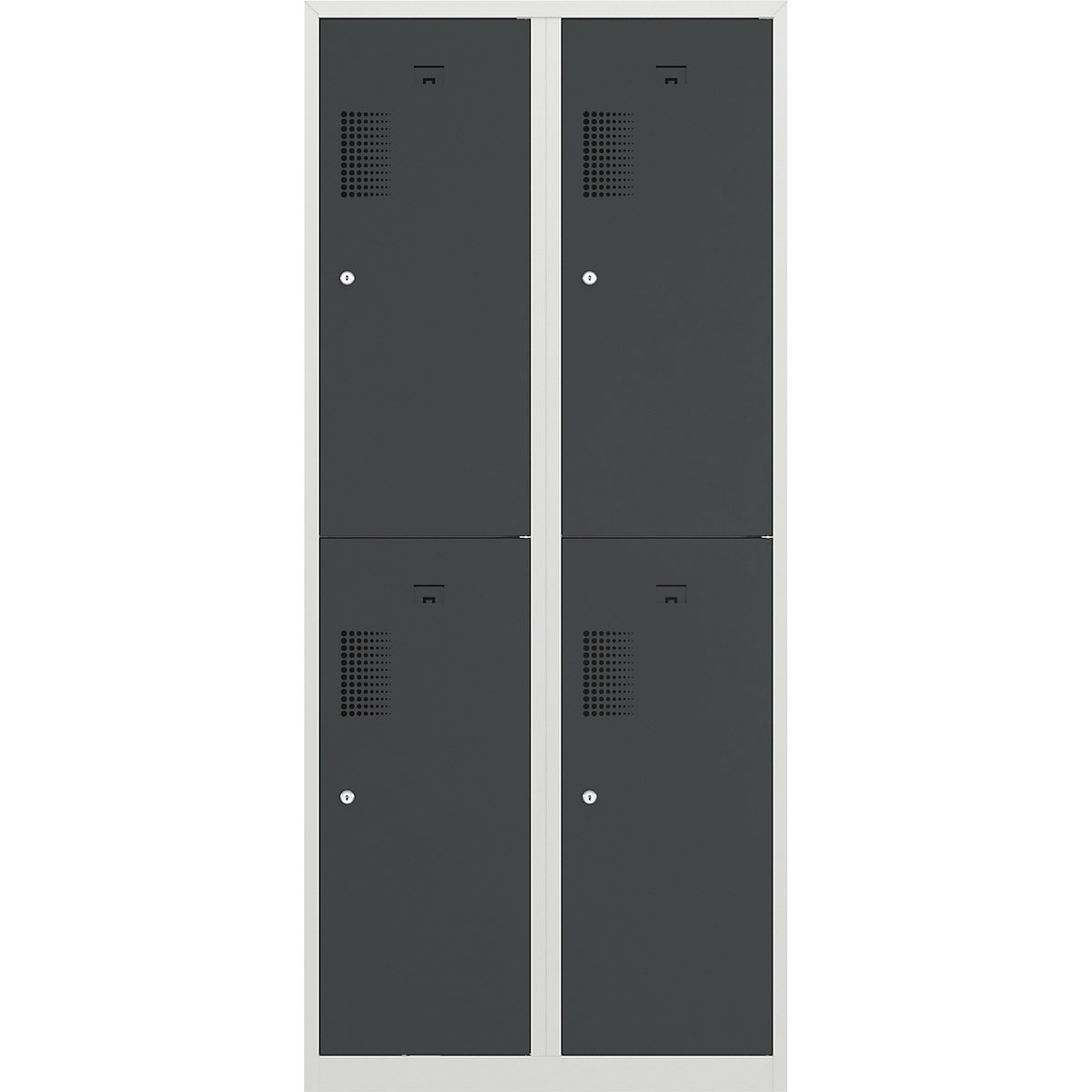 Vestiaire à deux étages Amsterdam – eurokraft basic (Illustration du produit 6)-5