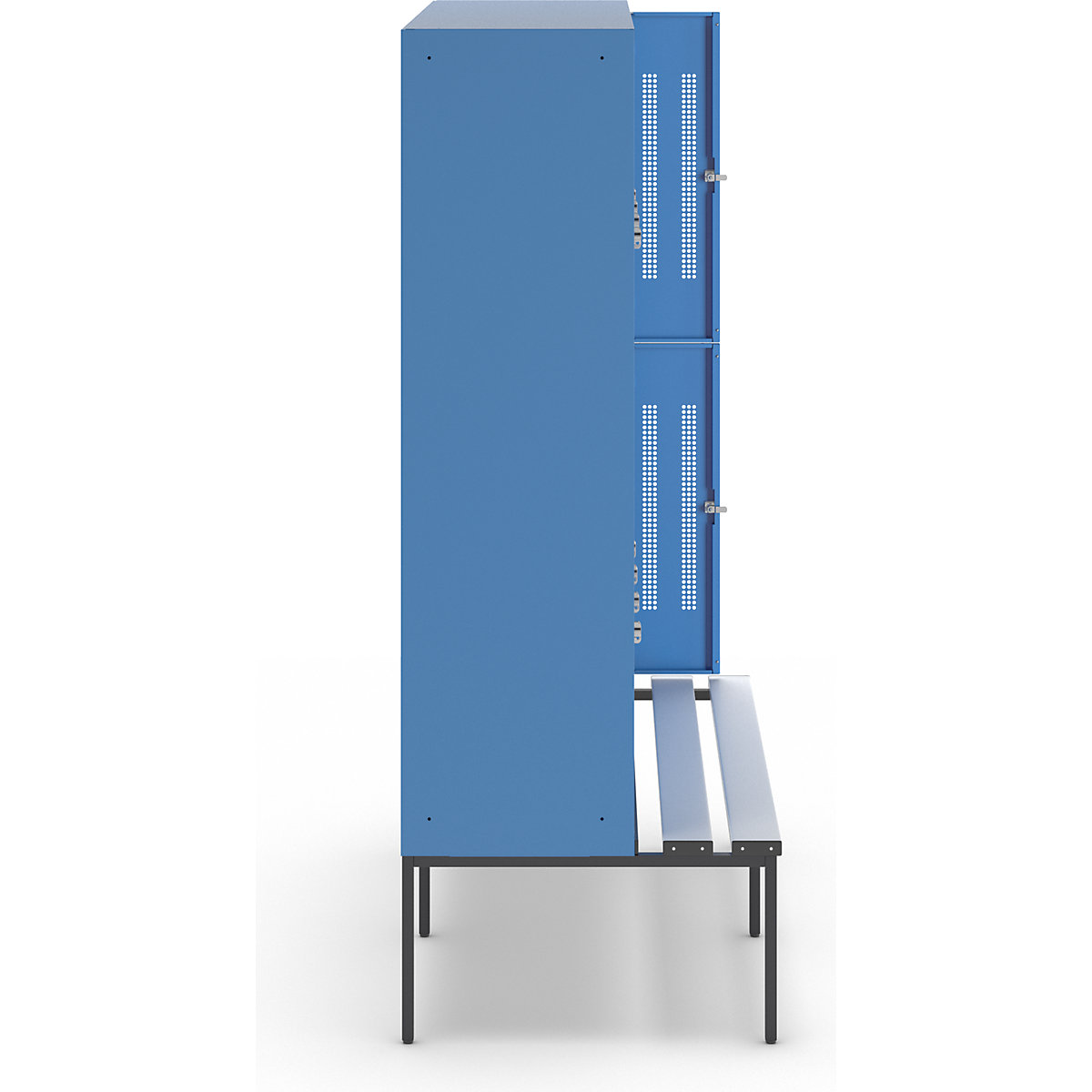 Vestiaire à deux étages Berlin 1 avec banc – Wolf (Illustration du produit 4)-3