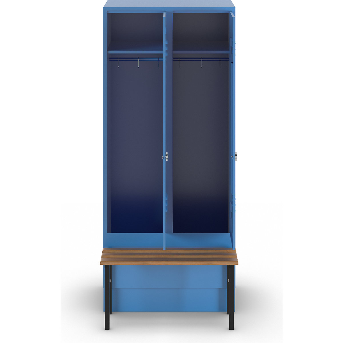 Vestiaire Berlin 2 avec banc – Wolf (Illustration du produit 3)-2