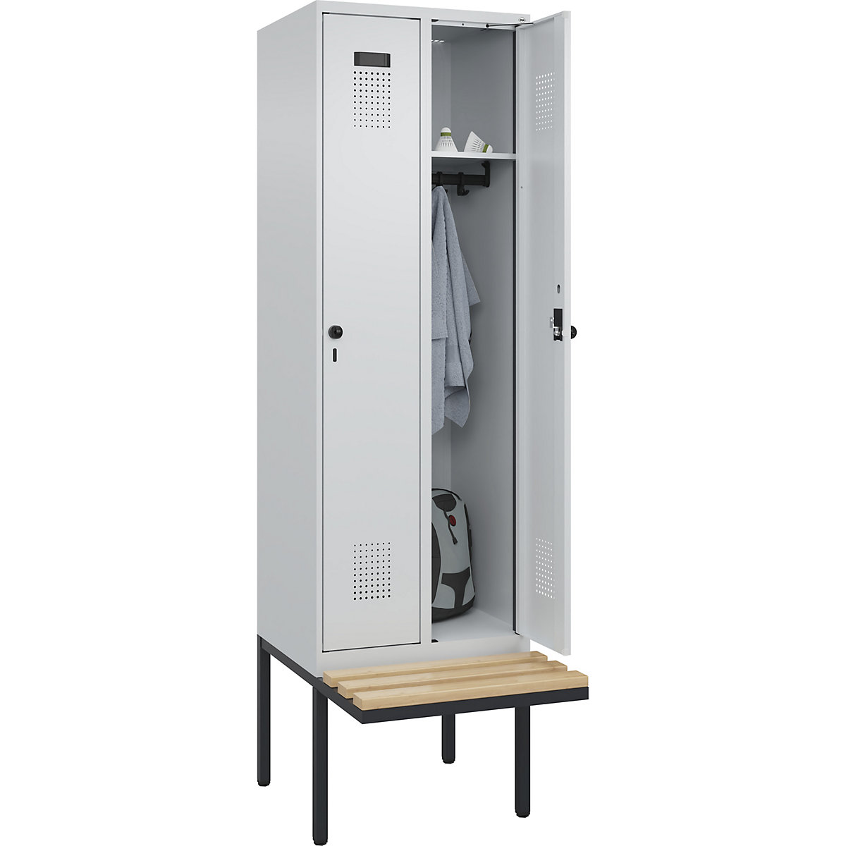 Vestiaire Evolo PLUS avec banc (Illustration du produit 3)-2