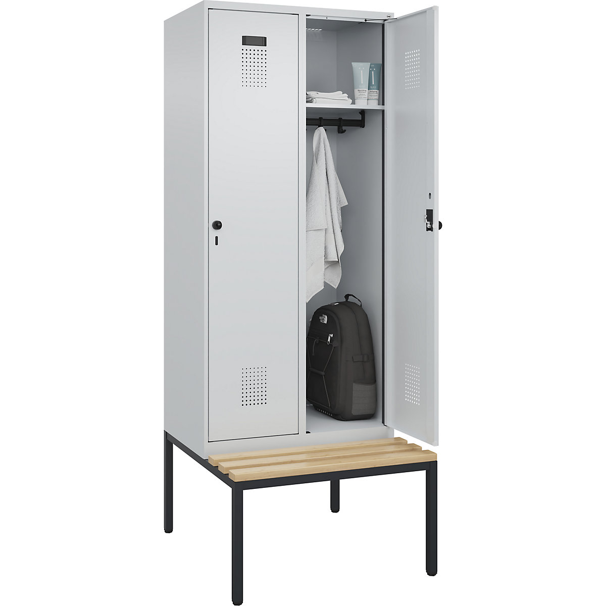 Vestiaire Evolo PLUS avec banc (Illustration du produit 3)-2