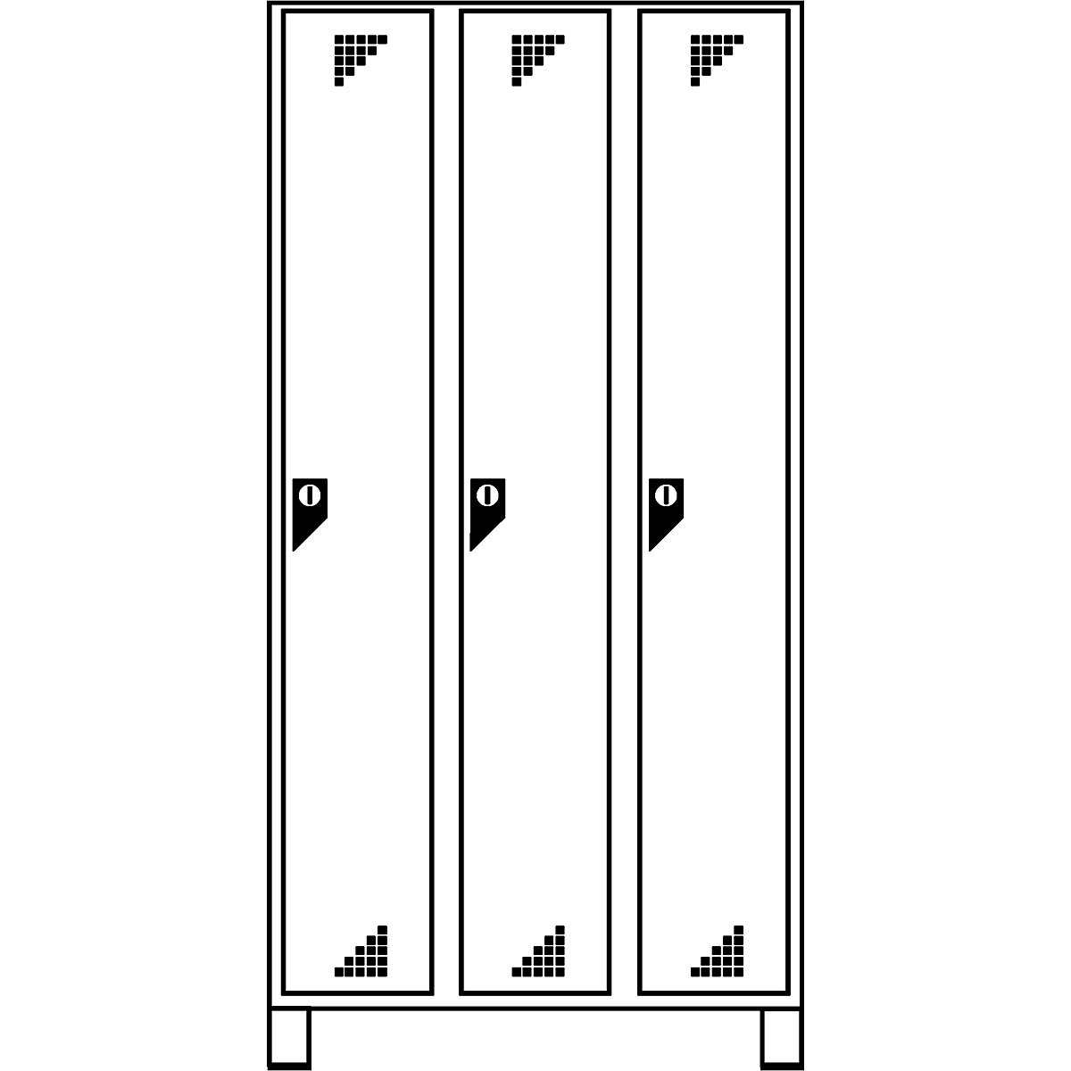 Vestiaire et armoire multi-usage – eurokraft pro (Illustration du produit 4)-3