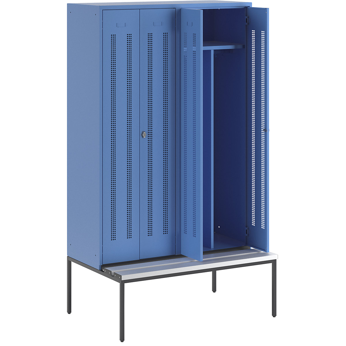 Vestiaire linge propre/linge sale Berlin 1 avec banc – Wolf