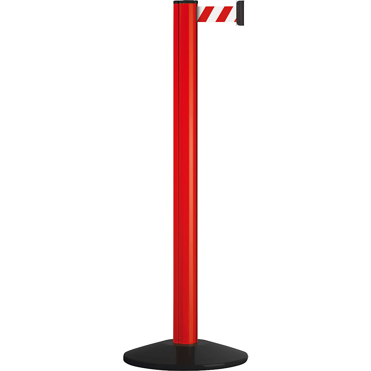 Stâlp cu cordon din aluminiu, extensie a benzii 3700 mm, culoare stâlp roșu, 1 cordon-0