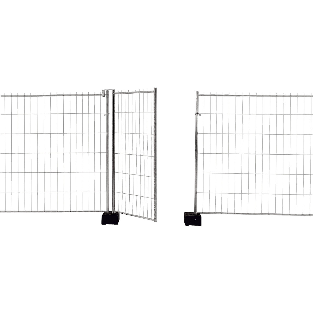 Gard pentru construcții – Schake, element ușă, lățime 1200 mm, înălțime 2000 mm-0