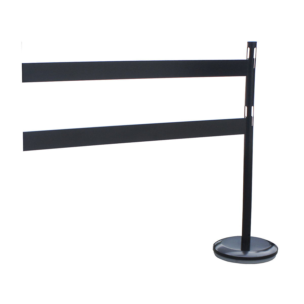 Set de extensie pentru stâlpi de blocare cu panouri – VISO, 1 stâlp, 2 panouri, negru-0