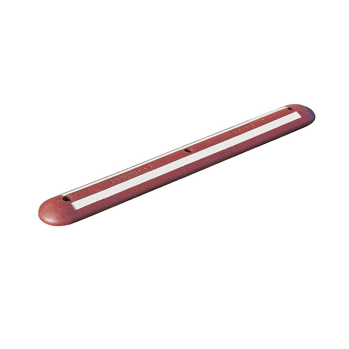 Protecție delimitare din cauciuc reciclat, alb reflectorizant, lung. x lăț. x î. 1200 x 150 x 45 mm, roșu-0