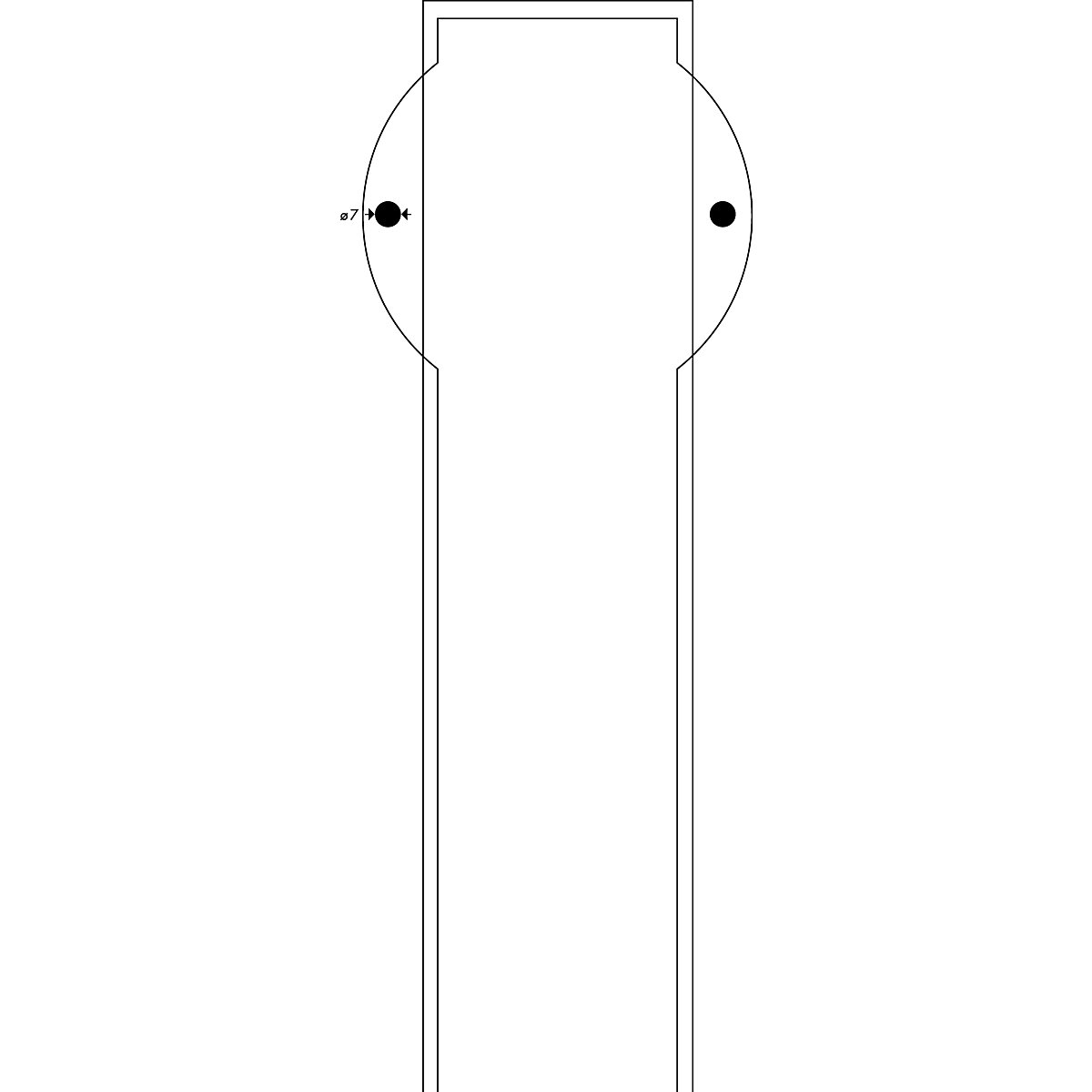 Protecție pentru suprafețe Knuffi® cu șină de montaj – SHG (Imagine produs 11)-10