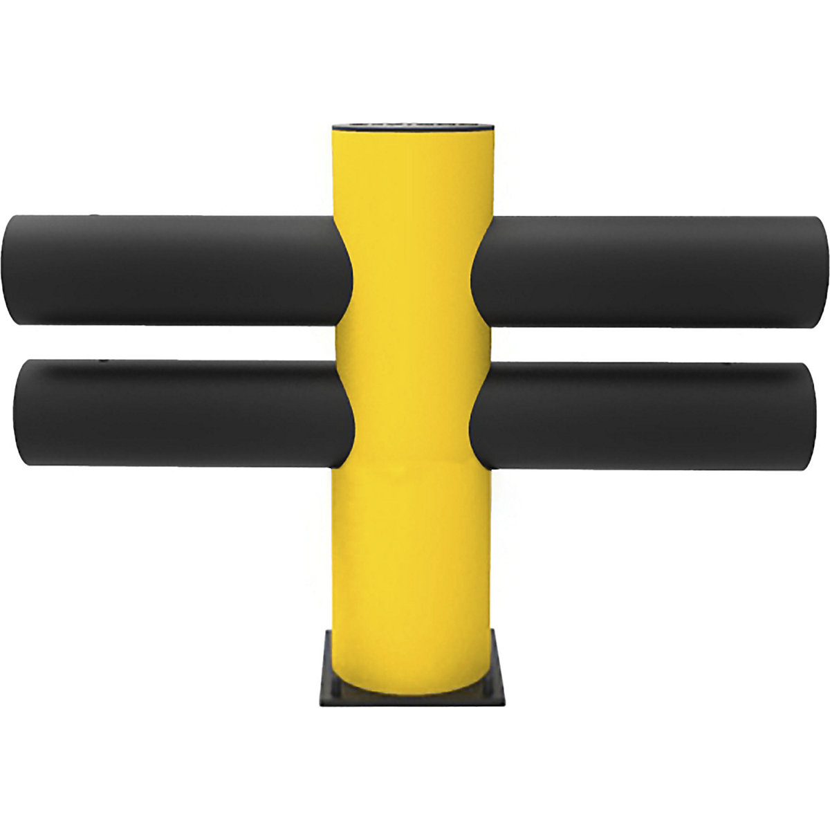 Parapete de siguranță, plastic flexibil – d-flexx, din plastic flexibil, tip Hotel, stâlp central-0