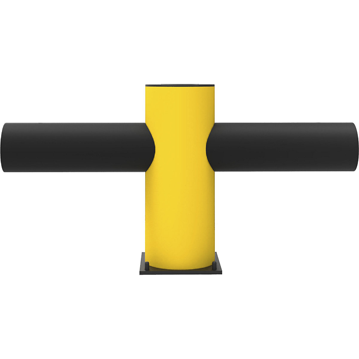 Parapete de siguranță, plastic flexibil – d-flexx, din plastic flexibil, tip Charlie, stâlp central-0