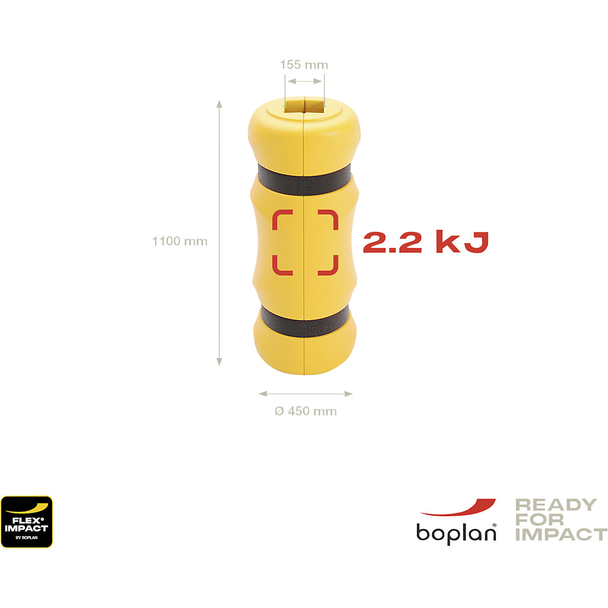 Protecție pentru stâlpi pentru interior și exterior – Boplan (Imagine produs 2)-1