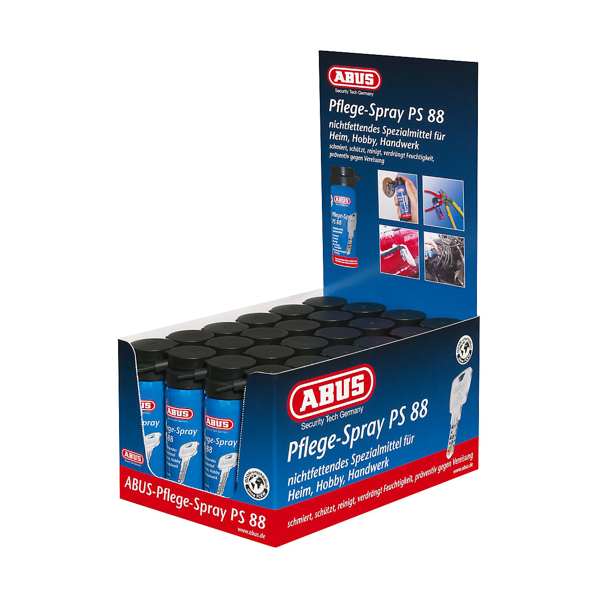 Sprej pro údržbu zámků dveří PS88 – ABUS