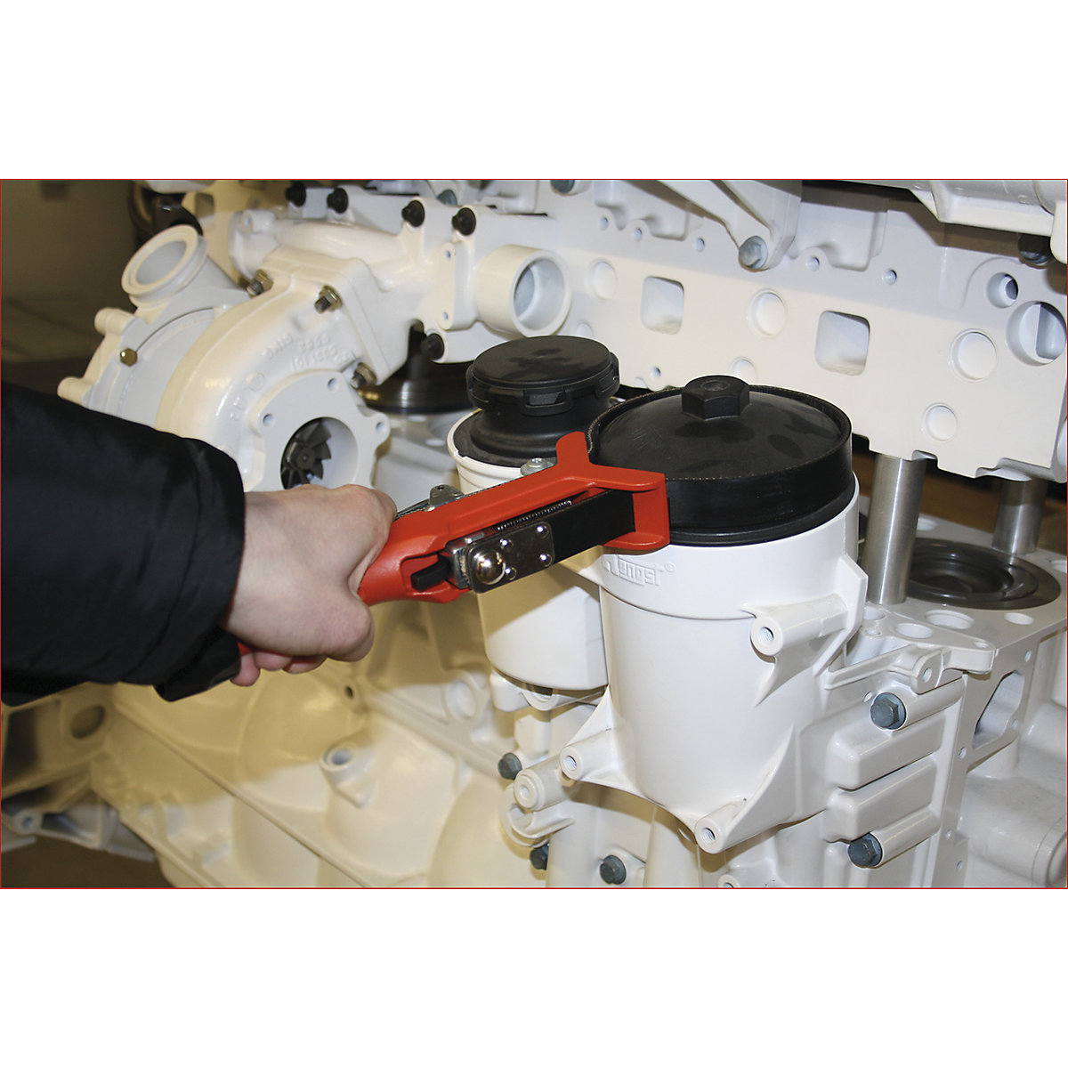 Hevederes csőfogó – KS Tools (Termék képe 2)-1