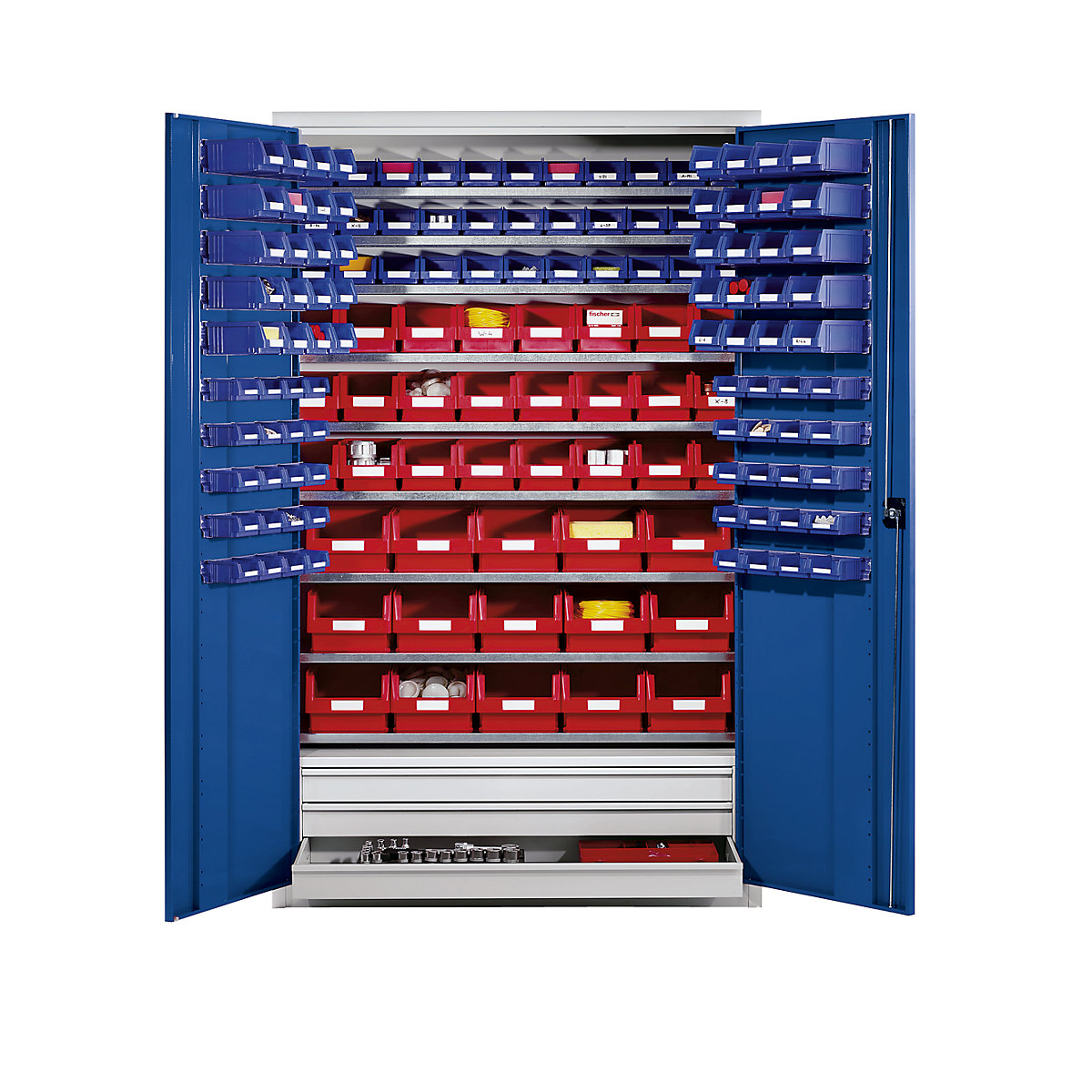 Nagy belső terű szekrény acéllemezből – eurokraft pro