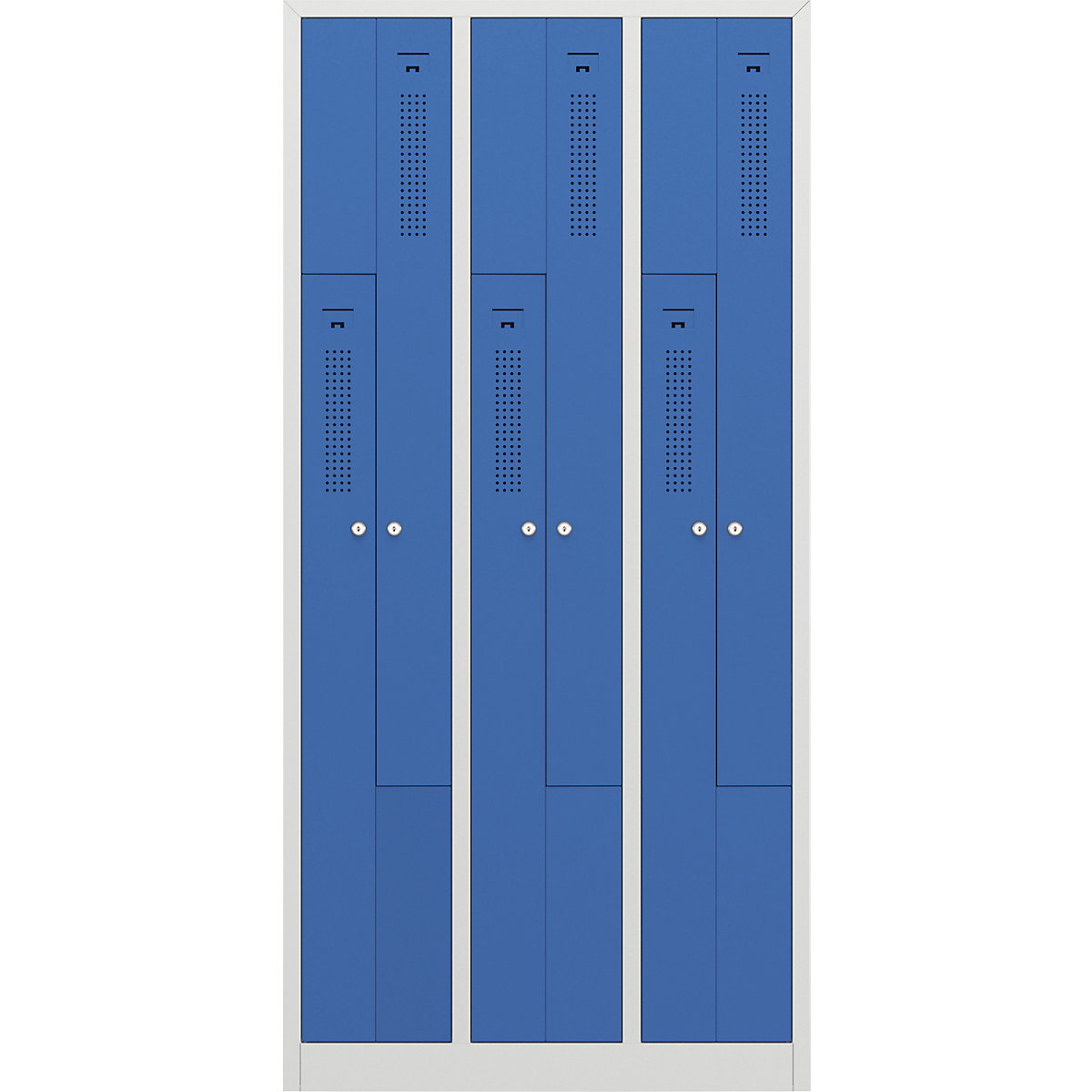 Amsterdam Z-rekeszes öltözőszekrény – eurokraft basic (Termék képe 6)-5
