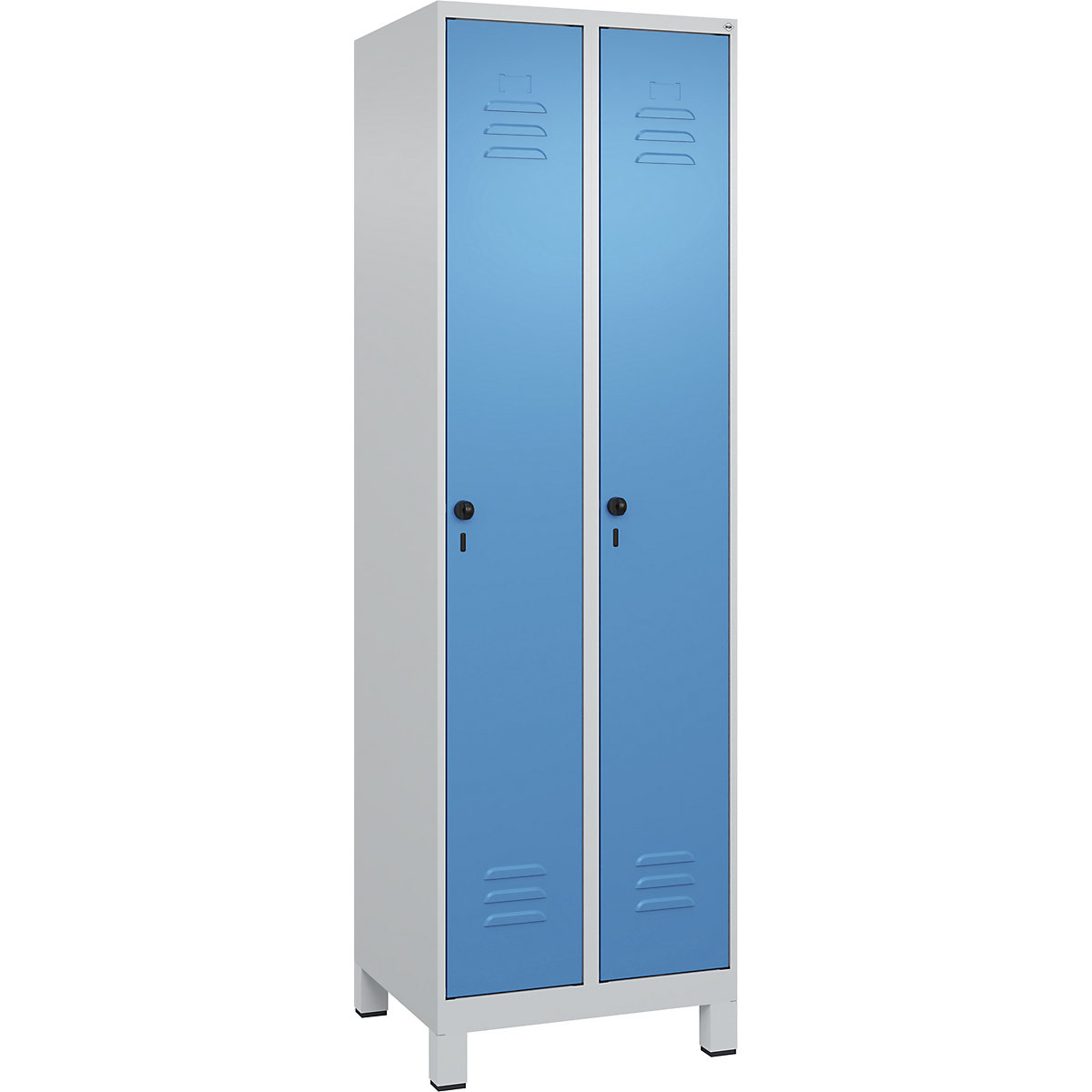 Classic PLUS öltözőszekrény utcai és munkaruházat tárolásához, keskeny – C+P (Termék képe 4)-3