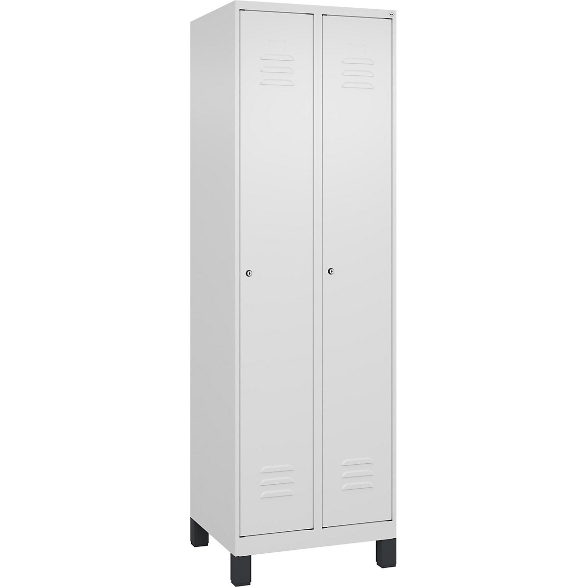 Classic PLUS öltözőszekrény utcai és munkaruházat tárolásához, keskeny – C+P (Termék képe 5)-4