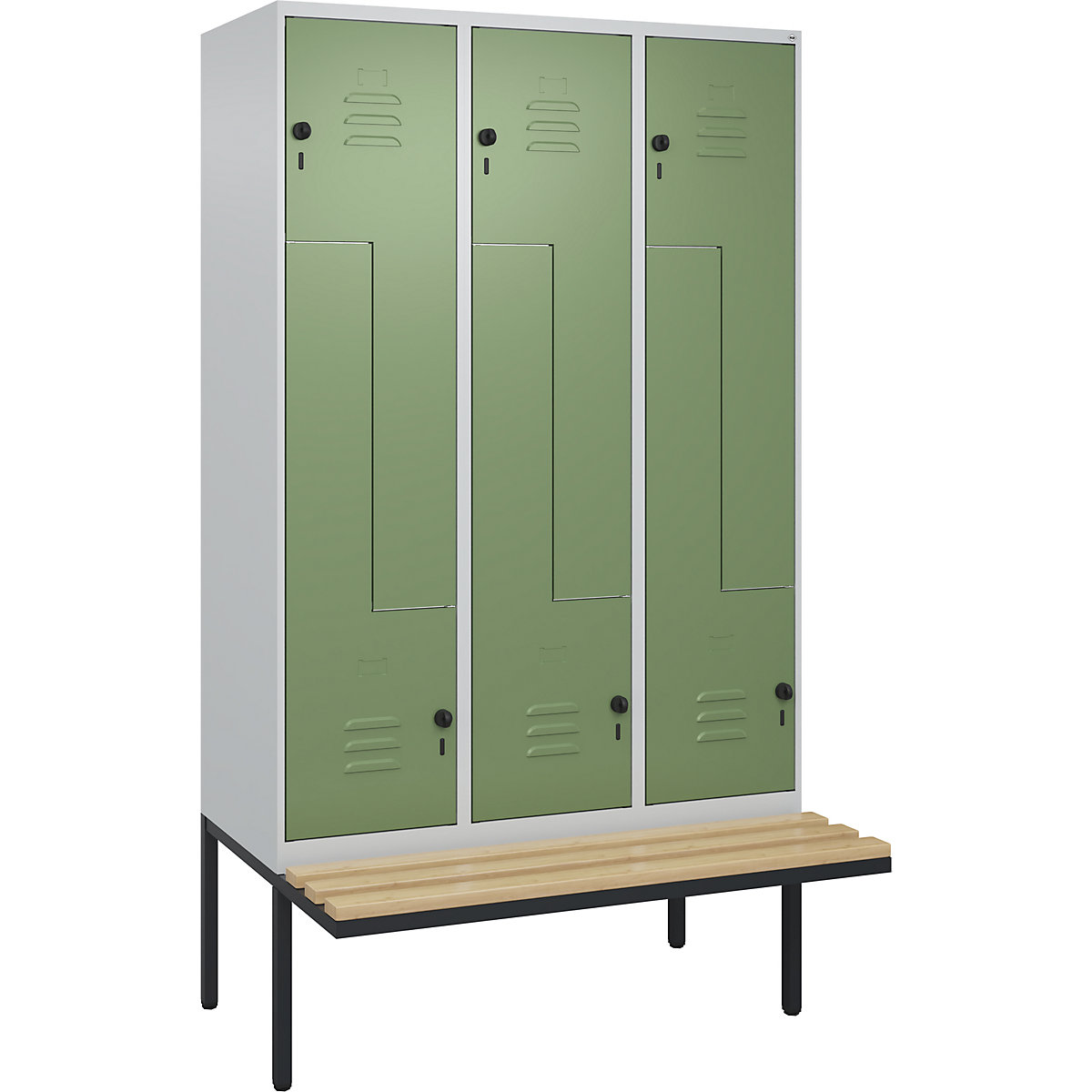 Classic PLUS Z-rekeszes öltözőszekrény paddal – C+P (Termék képe 610)-609