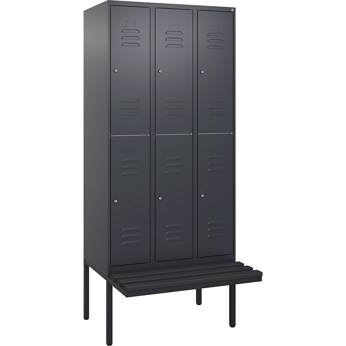 Classic PLUS kétszintes öltözőszekrény paddal – C+P (Termék képe 5)-4