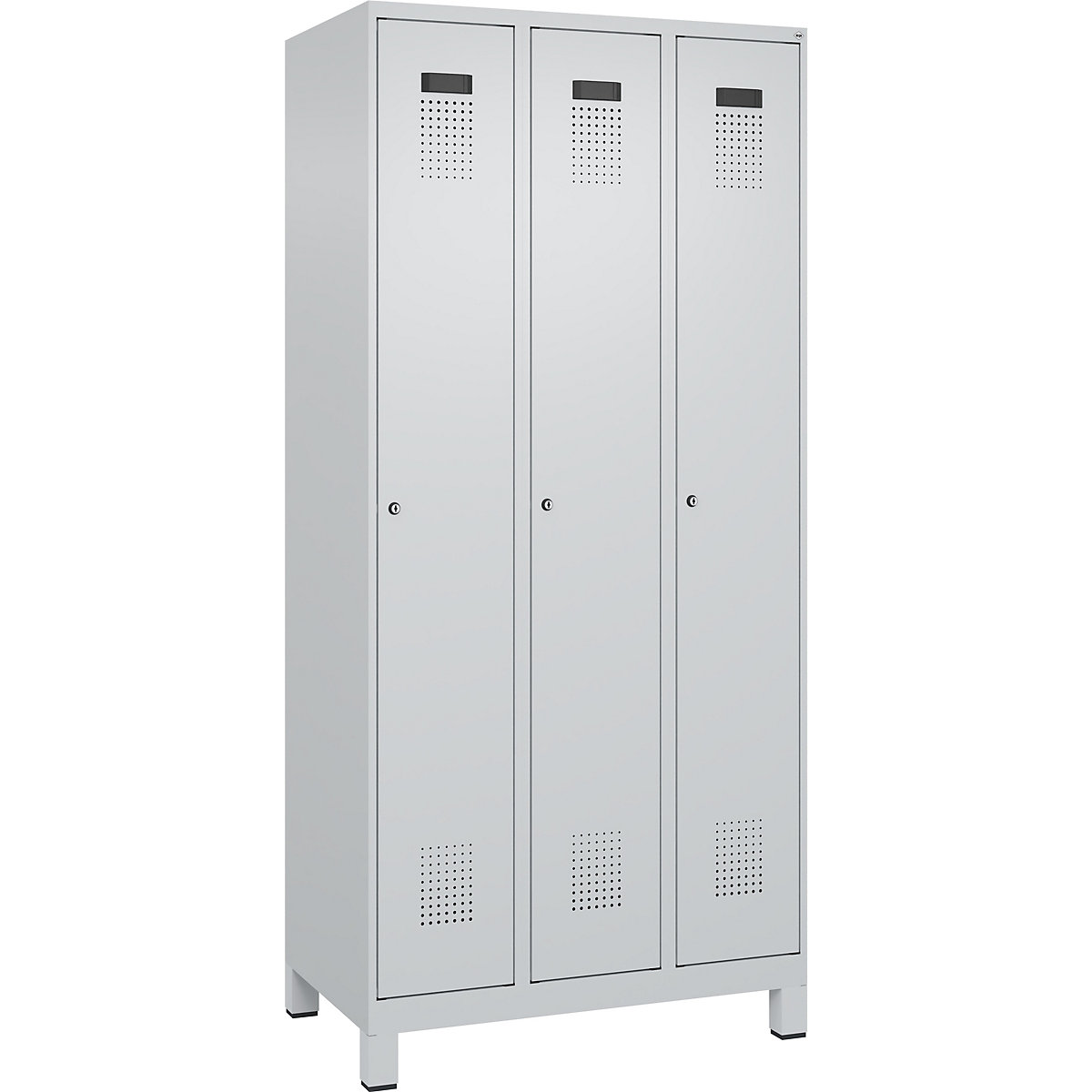 Evolo PLUS öltözőszekrény utcai és munkaruházat tárolásához, keskeny (Termék képe 323)-322