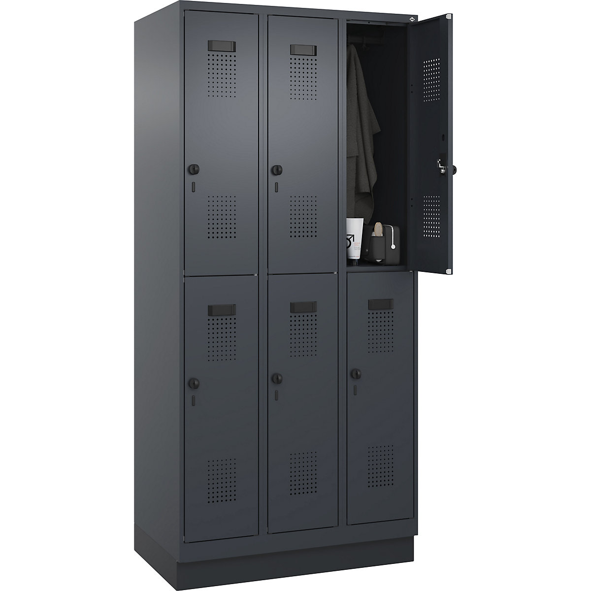 Evolo PLUS kétszintes öltözőszekrény – C+P (Termék képe 512)-511