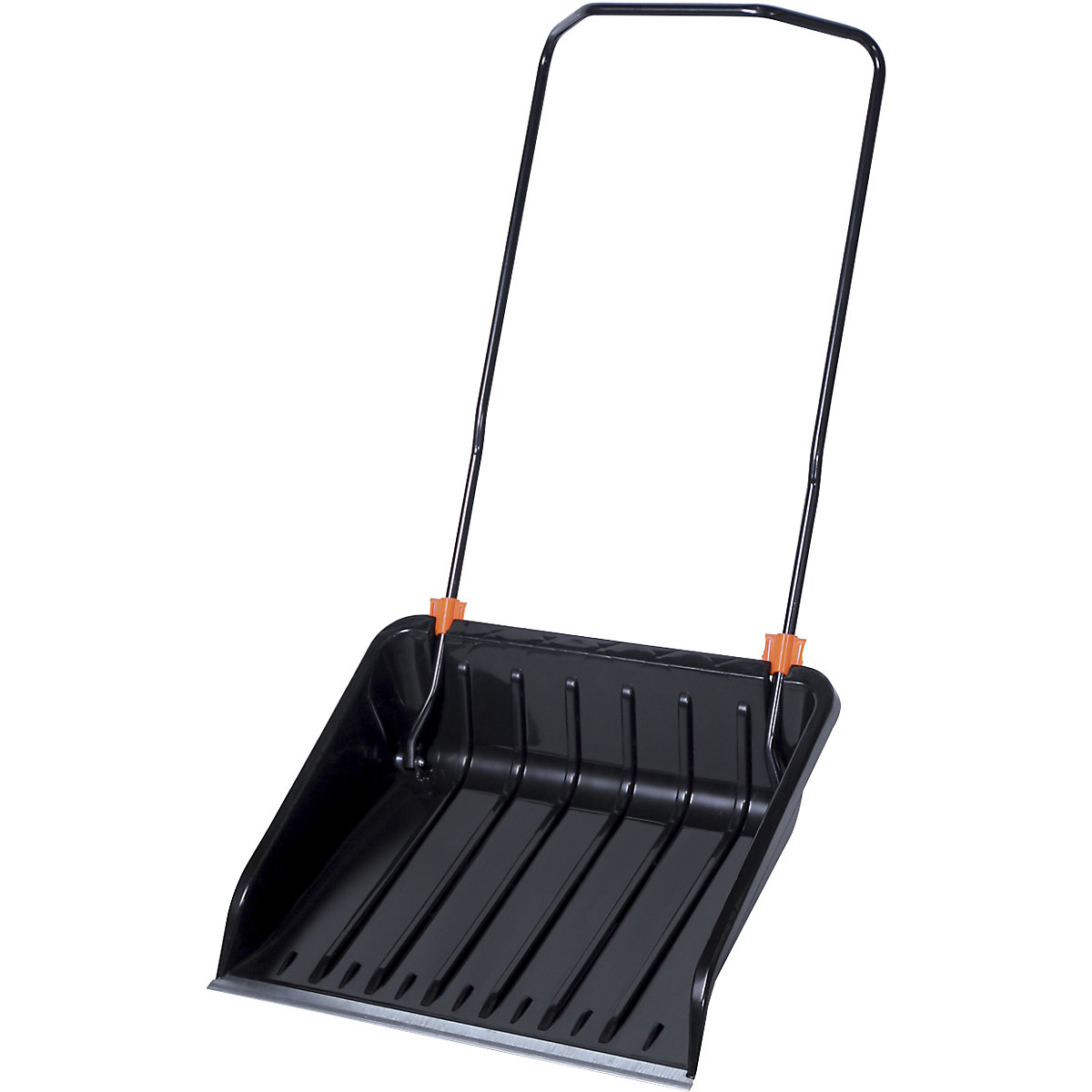 Odhŕňač snehu, d x š x v 1352 x 745 x 613 mm, s hliníkovou hranou, čierna-0