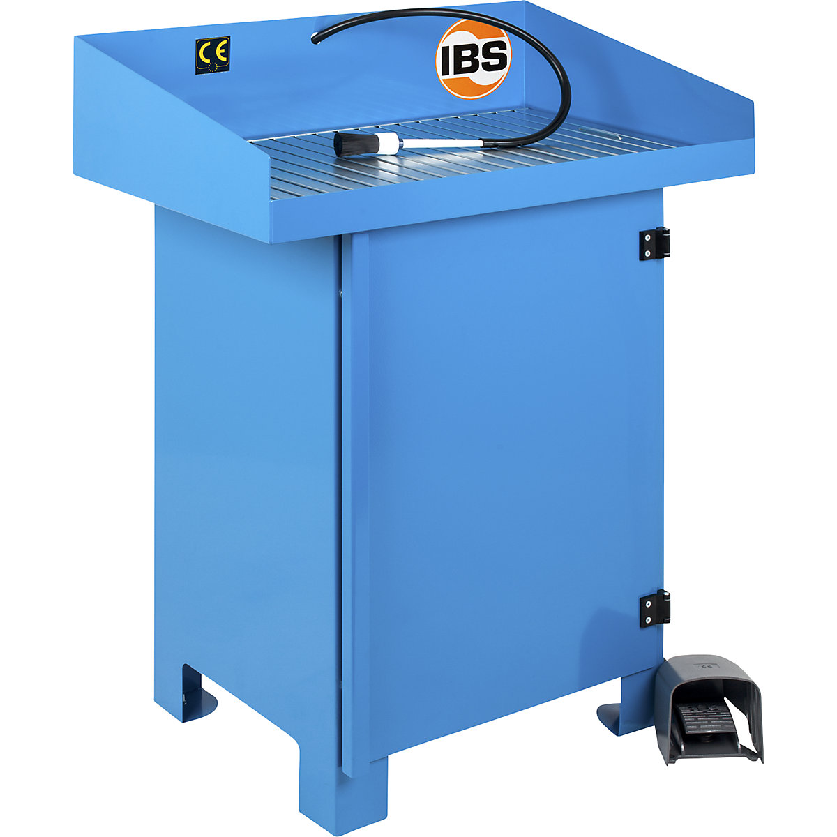 Čistička dílů – stacionární přístroj, uzavřený – IBS Scherer, pro sud o objemu 50 l, v x š x h 895 x 790 x 490 mm-0