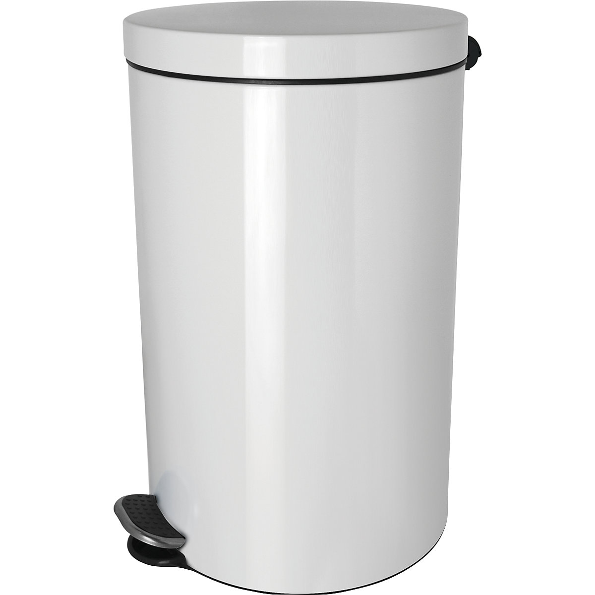 Pojemnik na odpady otwierany pedałem, z powłoką z jonami srebra – helit