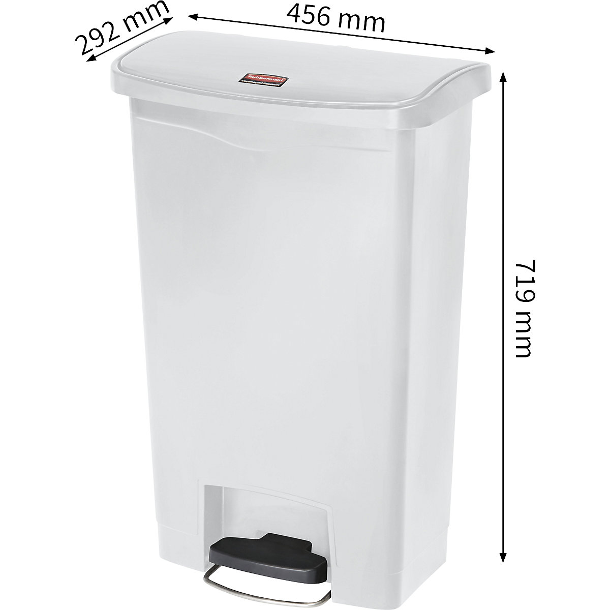Pojemnik otwierany pedałem SLIM JIM® – Rubbermaid (Zdjęcie produktu 3)-2