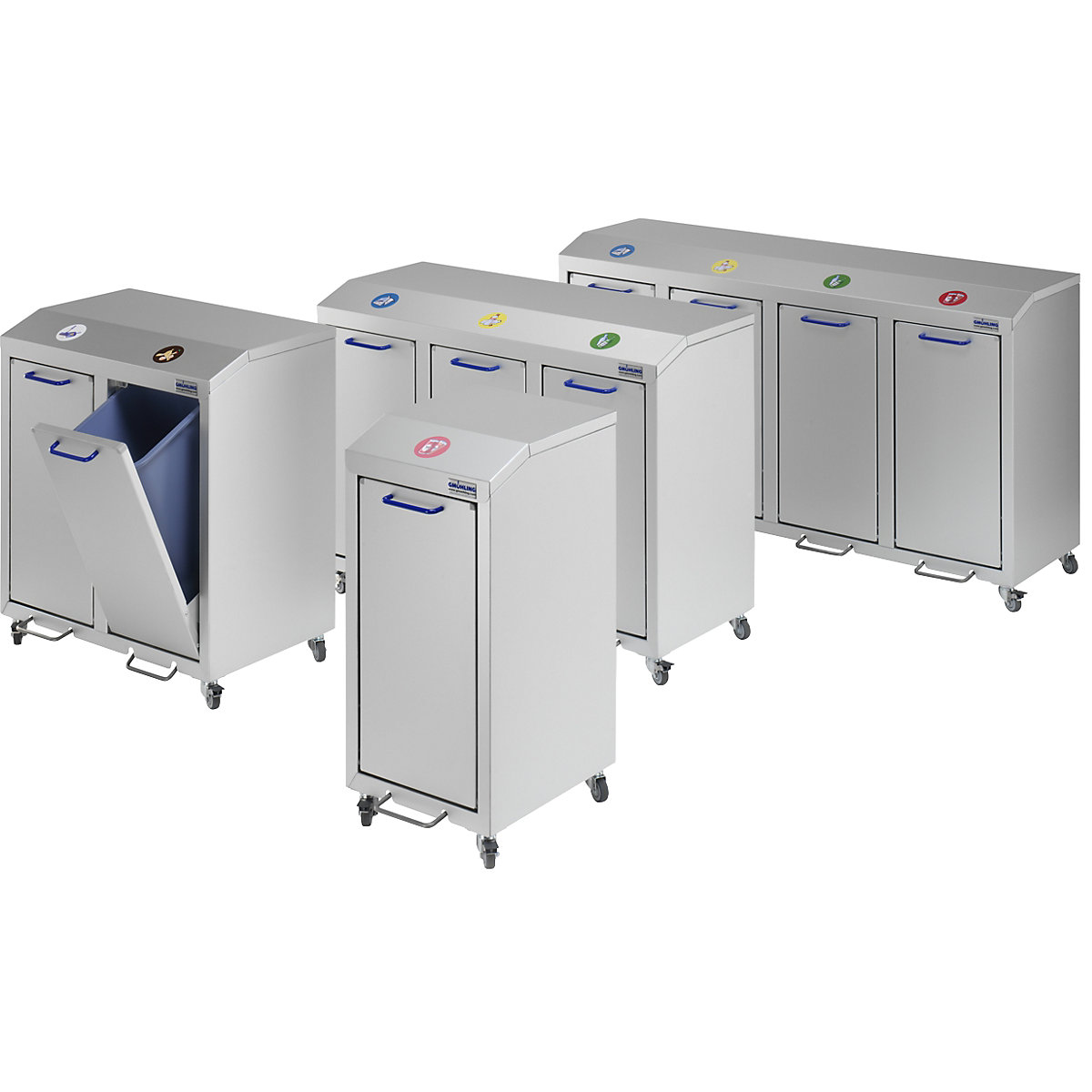 Aluminiowy pojemnik na surowce wtórne G®-COLLECT – Gmöhling (Zdjęcie produktu 2)-1