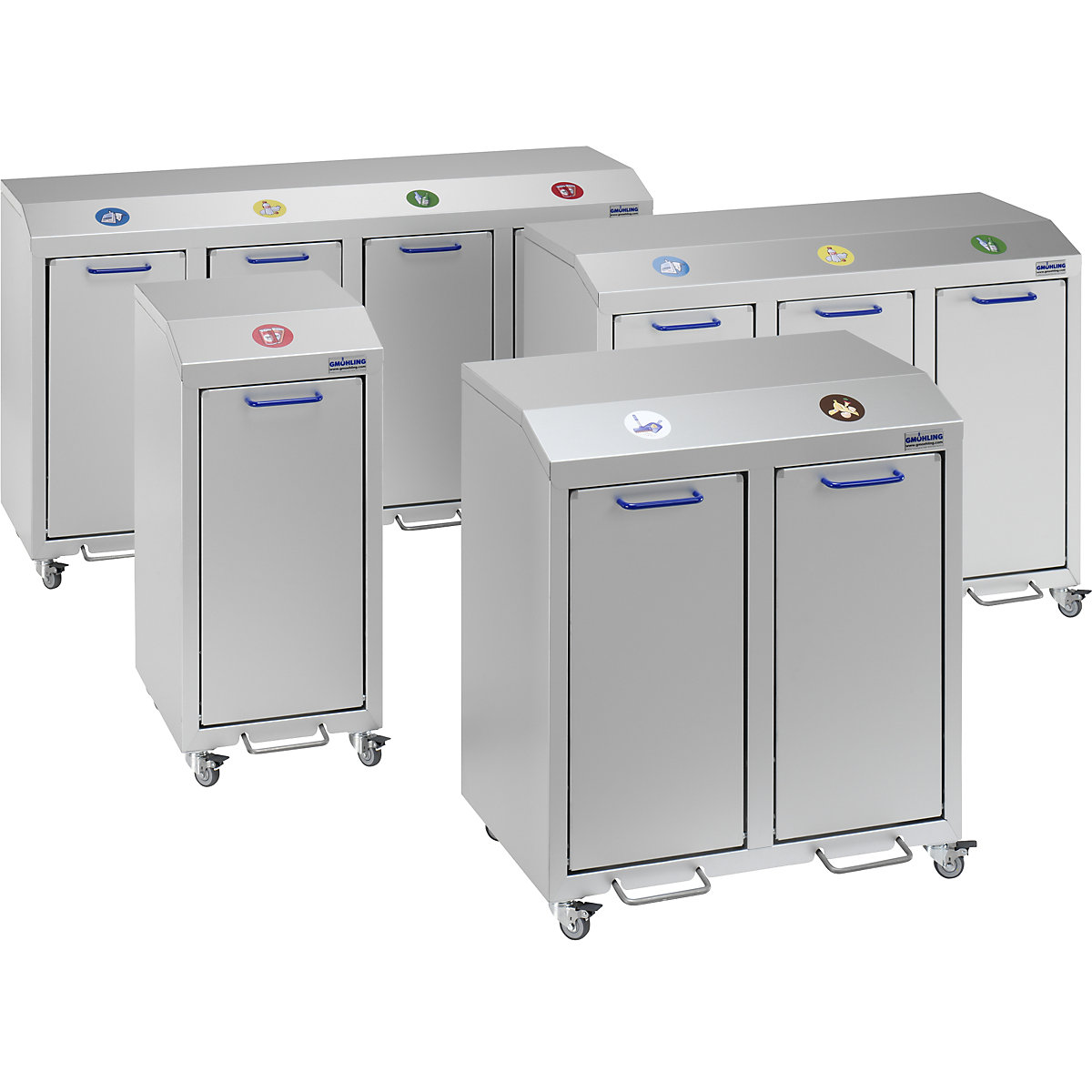 Aluminiowy pojemnik na surowce wtórne G®-COLLECT – Gmöhling (Zdjęcie produktu 3)-2