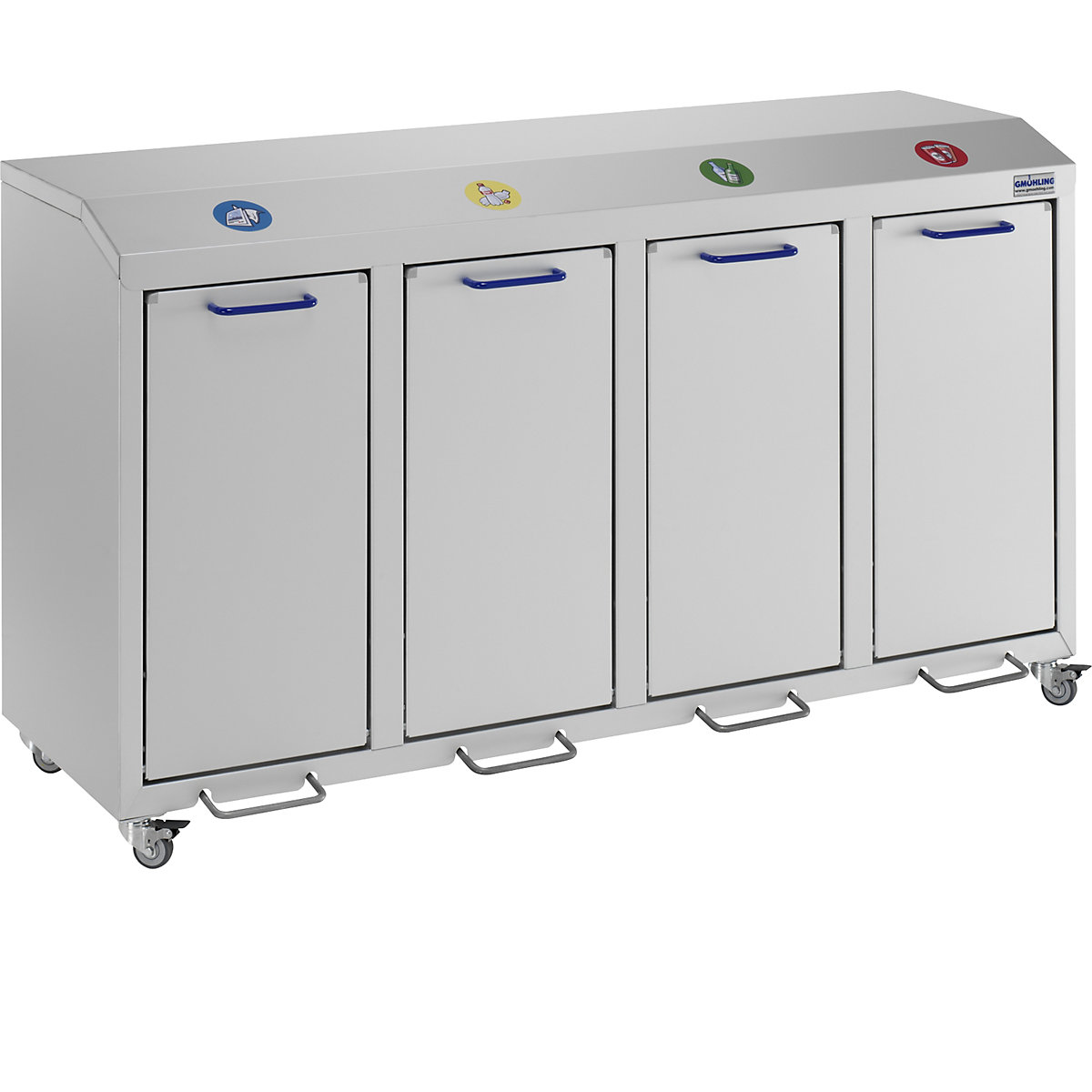 Aluminiowy pojemnik na surowce wtórne G®-COLLECT – Gmöhling (Zdjęcie produktu 8)-7