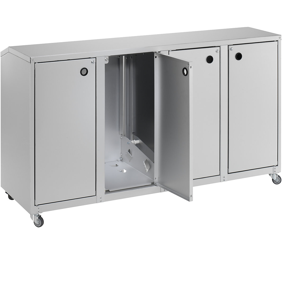 Aluminiowy pojemnik na surowce wtórne G®-COLLECT – Gmöhling (Zdjęcie produktu 9)-8