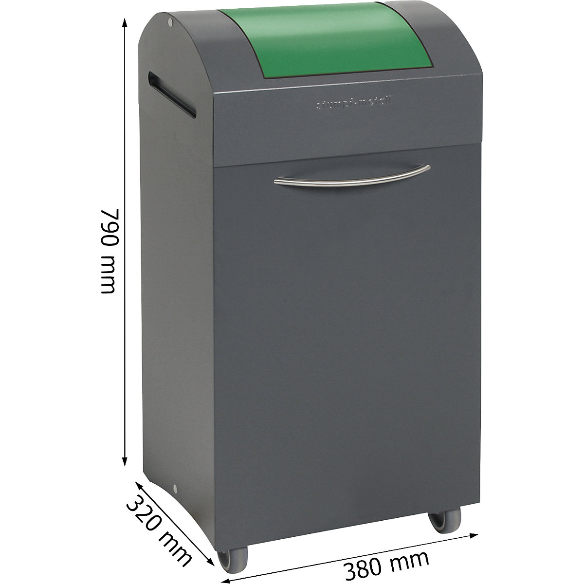 Pojemnik na surowce wtórne, gaszący płomienie (Zdjęcie produktu 7)-6