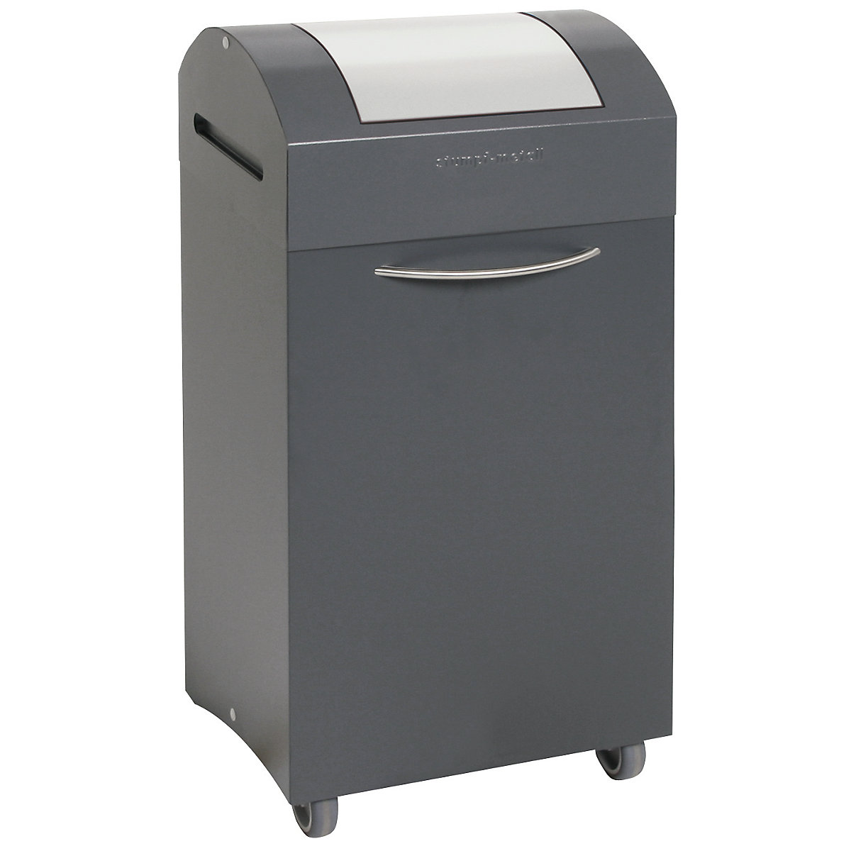 Pojemnik na surowce wtórne, gaszący płomienie