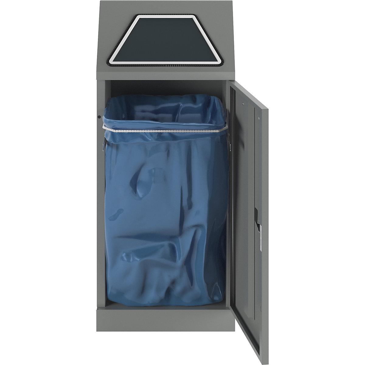 Pojemnik na surowce wtórne, otwierana ręcznie klapa wrzutowa (Zdjęcie produktu 21)-20