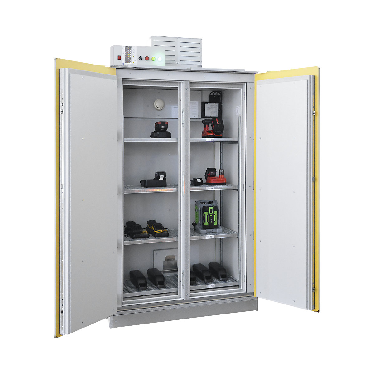 Bezpečnostní skříň pro skladování akumulátorů SiS Li-Ion 90 Safe Pro – LaCont