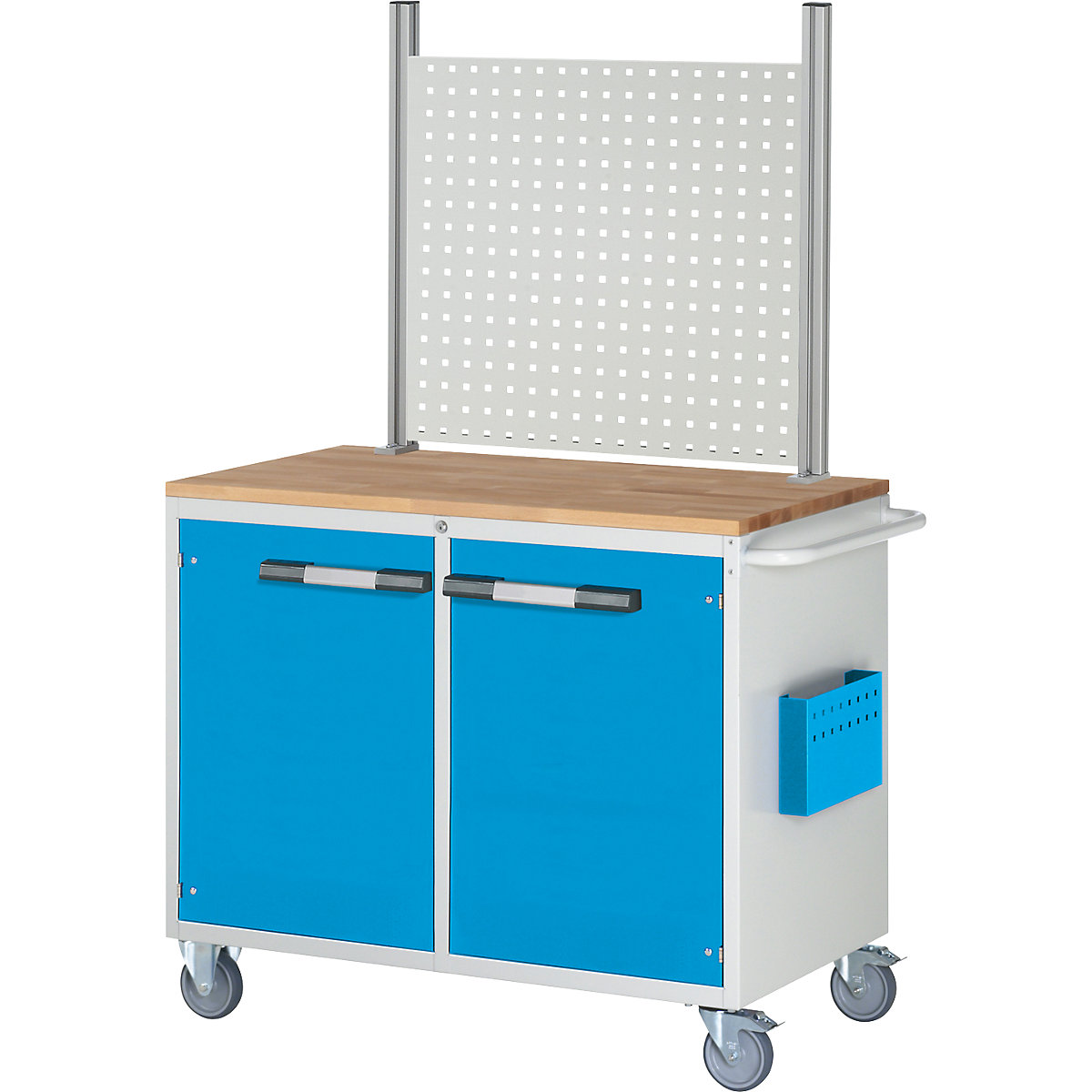 Établi compact, mobile - eurokraft pro