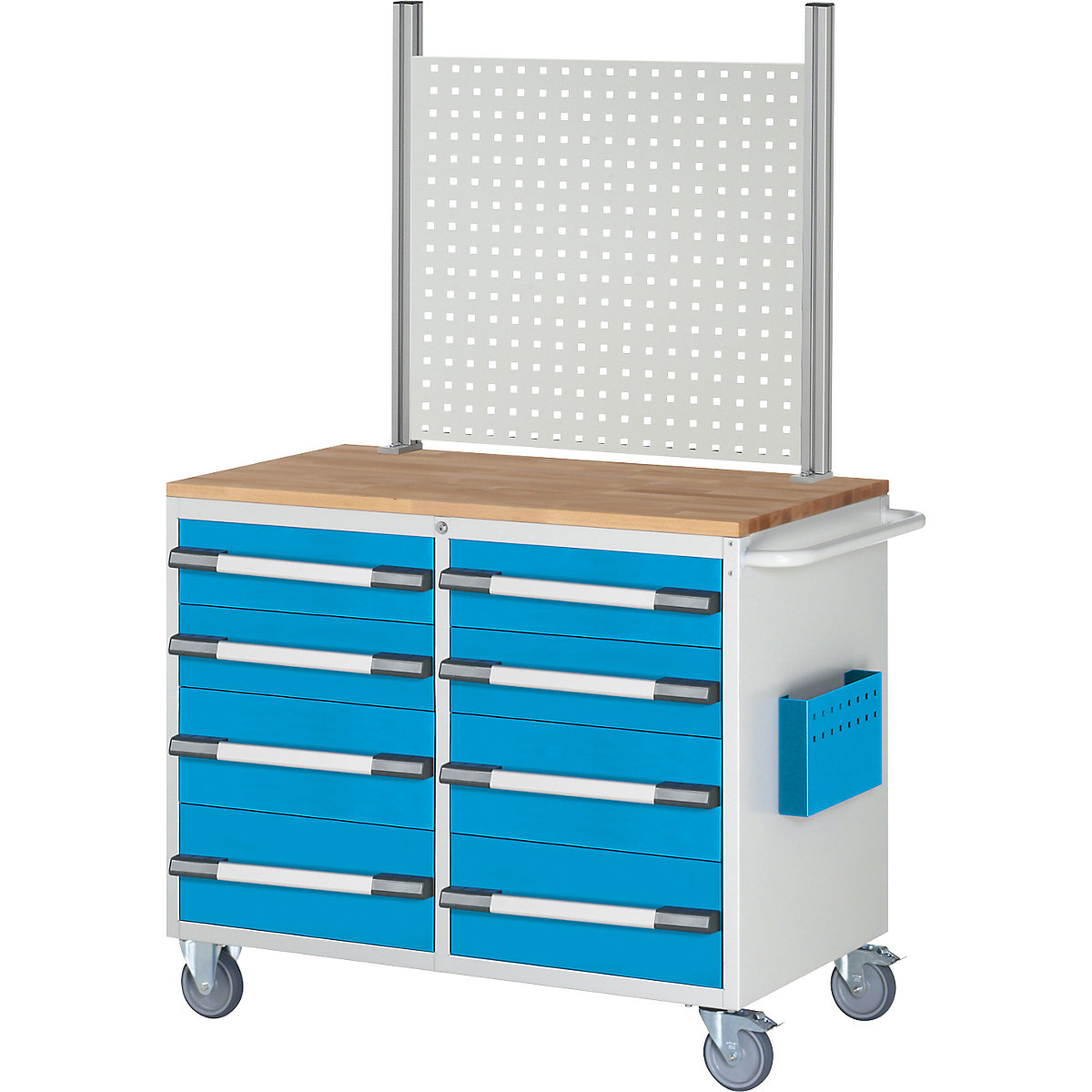 Établi compact, mobile - eurokraft pro