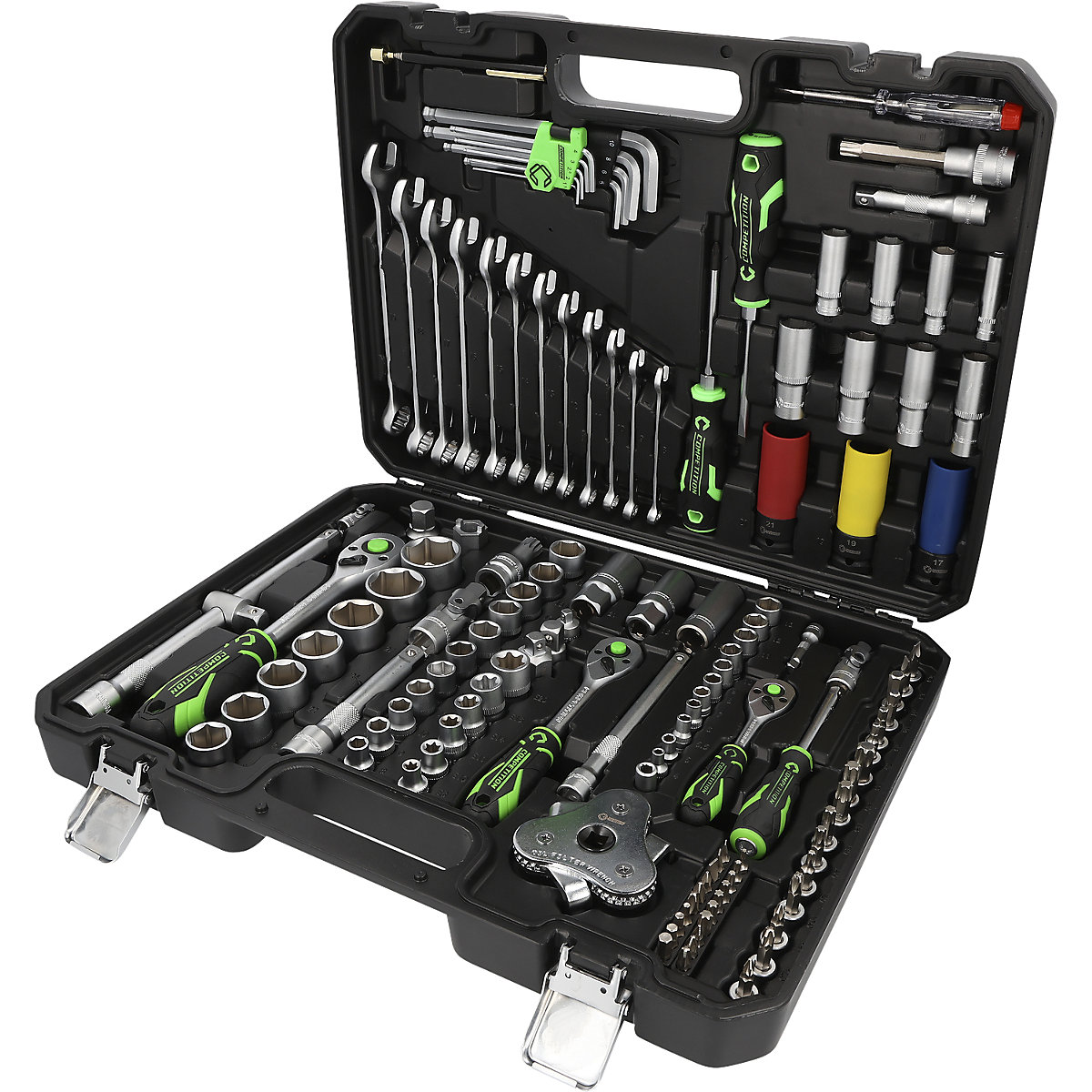 1/4'' + 3/8'' + 1/2'' Steckschlüssel-Satz Competition KS Tools