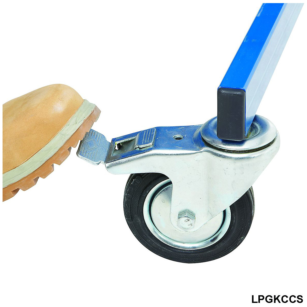 4 Swivel Rubber Wheel Castors, 2 Braked. Max Capacity 250kg