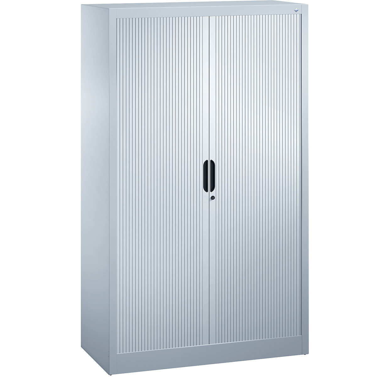 Armadio a serranda con serranda orizzontale – C+P, alt. x largh. x prof. 1660 x 1000 x 420 mm, 3 ripiani, 4 file raccoglitori, grigio chiaro-0